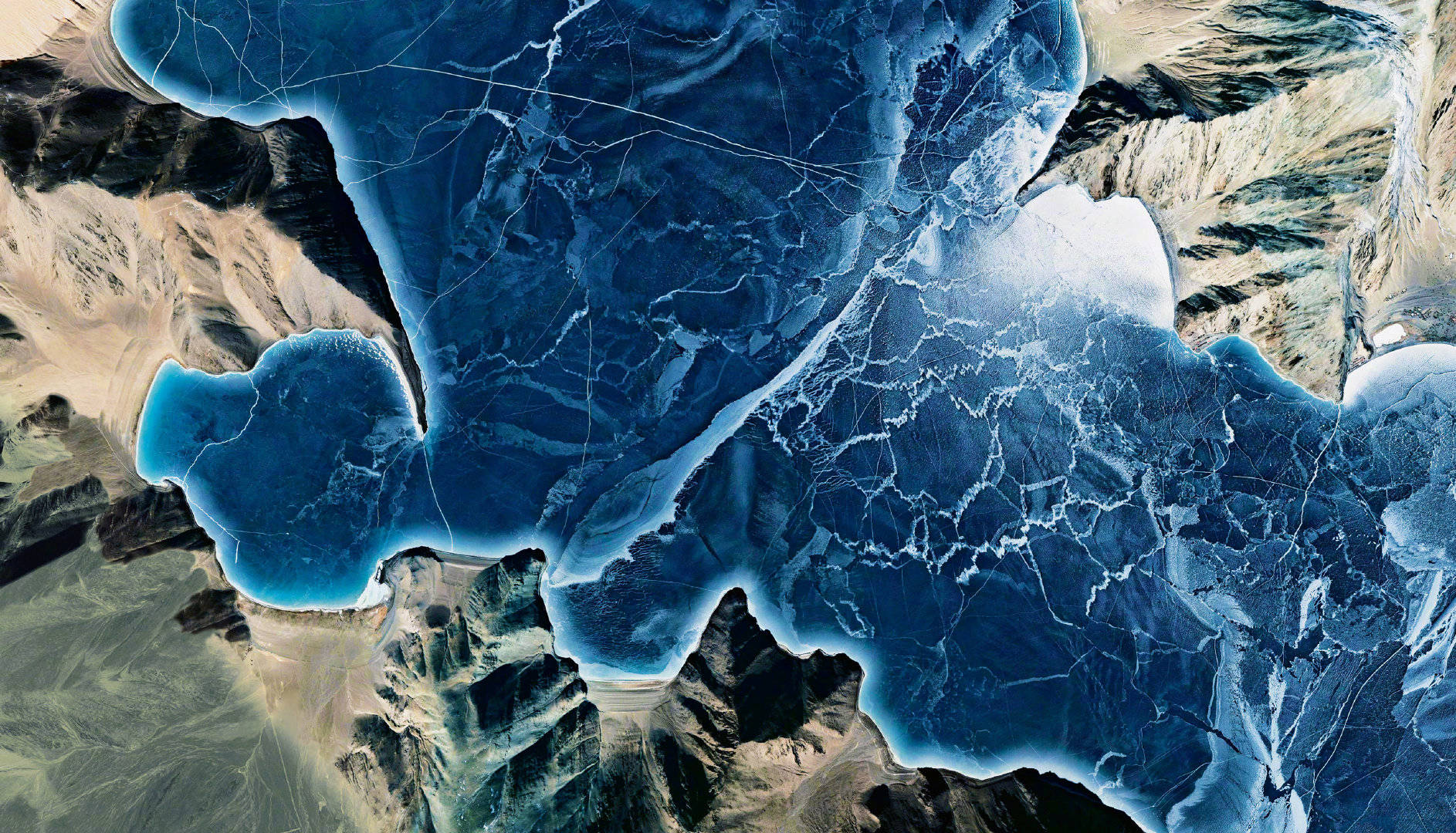 班公湖最新衛星圖,自然美景的夢幻探索之旅