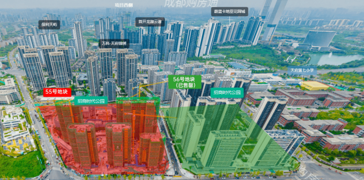 成都天西最新航拍,多維視角展現城市發展風采